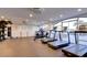 Well-equipped gym area with treadmills, elliptical, and weightlifting equipment at 3111 Bel Air Dr # 5F, Las Vegas, NV 89109