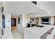 Spacious kitchen featuring a large marble island with seating and stainless steel appliances at 3111 Bel Air Dr # 5F, Las Vegas, NV 89109