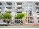 Modern building with large windows and balconies, showcasing the architectural design at 353 E Bonneville Ave # 311, Las Vegas, NV 89101