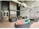 Lounge area with comfortable seating and large screen at 353 E Bonneville Ave # 311, Las Vegas, NV 89101