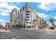 Contemporary building with large windows and balconies in a vibrant urban setting at 353 E Bonneville Ave # 311, Las Vegas, NV 89101