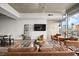 Spacious living room with comfortable seating, city views, and modern decor at 353 E Bonneville Ave # 311, Las Vegas, NV 89101
