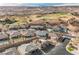 Expansive aerial view of a golf course community with desert landscaping and mountain views at 479 Apogee, Mesquite, NV 89027