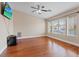 Bedroom with hardwood floors and great natural light at 580 Kenerly St, Henderson, NV 89015