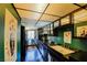 Modern kitchen featuring a sleek black counters and glossy, dark cabinetry at 750 S Royal Crest Cir # 346, Las Vegas, NV 89169