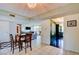 Open-concept living space with tile flooring, a dining area, and modern interior design at 750 S Royal Crest Cir # 346, Las Vegas, NV 89169