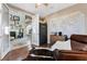 Stylish home office space adjacent to the living room at 7778 Villa Montara St, Las Vegas, NV 89123