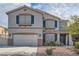 Charming two-story home featuring a two-car garage and inviting front yard at 823 Safflower Ct, Henderson, NV 89015