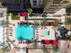 Aerial view of the community pool and recreational area, perfect for relaxation and entertainment at 2405 W Serene Ave # 817, Las Vegas, NV 89123