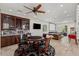 Spacious game room features a full bar, home theater, ping pong, and poker table with a popcorn machine at 2436 Grassy Spring Pl, Las Vegas, NV 89135