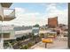 Balcony view of the city with palm trees lining the streets at 2700 Las Vegas Blvd # 910, Las Vegas, NV 89109