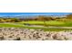 Picturesque golf course view with lush green grass and desert landscape at 2784 Cherrydale Falls Dr, Henderson, NV 89052