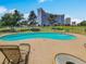 Outdoor pool with lounge chairs overlooking the Westgate hotel at 2867 Geary Pl # 3008, Las Vegas, NV 89109