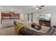 Open-concept living space featuring modern decor, natural light, and a seamless flow at 2945 Torreon Ln, Las Vegas, NV 89121