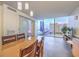 Elegant dining room with city view, seamlessly connecting indoor living with captivating urban scenery at 3722 Las Vegas Blvd # 1204, Las Vegas, NV 89158