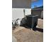 Exterior air conditioning unit installed on a concrete pad with visible gas and electrical connections at 5129 Sugarfoot Ave, Las Vegas, NV 89107