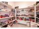 Walk-in pantry with lots of shelves and storage space for food and supplies at 6130 Sinks Canyon Ave, Las Vegas, NV 89130