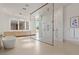 Bright and airy bathroom with a soaking tub and spacious glass shower enclosure at 63 Midnight Sky Dr, Las Vegas, NV 89135