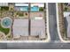Overhead view showcasing backyard pools and neighborhood playground for outdoor enjoyment at 6630 Windy Palm St, North Las Vegas, NV 89086