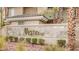 Close up view of community sign with landscaping in front at 7155 S Durango Dr # 303, Las Vegas, NV 89113