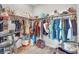 Organized walk-in closet with ample storage space and shelving system at 752 Echelon St, Las Vegas, NV 89138