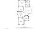 Detailed second floor plan showcasing the bedrooms, bathrooms, walk-in closet, and hall layouts at 938 Carnival Ave, Las Vegas, NV 89123
