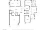 Complete floor plan showcasing both floors of the home layout for the kitchen, living spaces, and bedrooms at 938 Carnival Ave, Las Vegas, NV 89123
