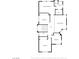 Second floor plan displays the layout of the bedrooms, bathrooms, walk-in closet, and halls at 938 Carnival Ave, Las Vegas, NV 89123