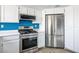 Kitchen featuring stainless steel appliances and ample counter space at 938 Carnival Ave, Las Vegas, NV 89123