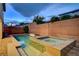 Backyard featuring a pool and jacuzzi, perfect for unwinding and enjoying the outdoors at 1004 Bluebird Ridge Ct, North Las Vegas, NV 89084