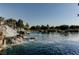 Picturesque pond with cascading waterfalls, creating a serene and tranquil environment at 1004 Bluebird Ridge Ct, North Las Vegas, NV 89084