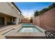 Backyard featuring a pool and spa at 1004 Bluebird Ridge Ct, North Las Vegas, NV 89084