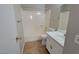 Bathroom features a shower-tub combo, vanity with sink and medicine cabinet at 1016 Vantage Point Rd, Las Vegas, NV 89128