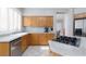Bright kitchen with stainless steel appliances, granite countertops, tile floors and lots of cabinet space at 21 Ocean Harbour Ln, Las Vegas, NV 89148