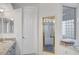 Bright bathroom featuring soaking tub and glass enclosed shower at 2705 Crystal Beach Dr, Las Vegas, NV 89128
