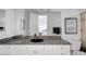 Bathroom vanity featuring a black bowl sink and granite countertop at 2705 Crystal Beach Dr, Las Vegas, NV 89128