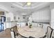 Spacious open-concept kitchen and dining area with island and lots of countertop space at 2705 Crystal Beach Dr, Las Vegas, NV 89128
