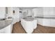 Gourmet kitchen with a large center island, granite countertops, and ample storage space at 2705 Crystal Beach Dr, Las Vegas, NV 89128