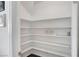 Walk-in pantry with ample shelving space for storage and organization at 2705 Crystal Beach Dr, Las Vegas, NV 89128