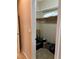Cozy walk-in closet featuring rod and shelf storage at 3609 Citrus Heights Ave, North Las Vegas, NV 89081