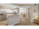 Open-concept kitchen with stainless steel appliances and access to the upstairs hallway at 5855 Valley Dr # 2108, North Las Vegas, NV 89031