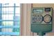 A sprinkler controller maintains the yard's health and vibrancy at 6412 Big Pine Way, Las Vegas, NV 89108