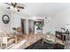 Spacious living room with open access to kitchen, and views of fireplace and dining area at 6800 E Lake Mead Blvd # 2091, Las Vegas, NV 89156