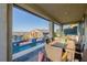 Picturesque view from the covered outdoor patio overlooking the gorgeous pool and landscaped backyard at 864 Firestone Ledge Ave, Henderson, NV 89012