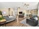 Spacious main bedroom boasts a cozy fireplace and ample natural light at 2021 Summit Pointe Dr, Las Vegas, NV 89117