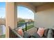 Relaxing covered outdoor seating area at 258 Castellari Dr, Las Vegas, NV 89138