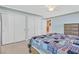Cozy bedroom featuring a ceiling fan and closet with ample storage space at 3065 Lenoir St, Las Vegas, NV 89135