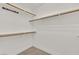 Walk-in closet with shelves for storage and organization at 3065 Lenoir St, Las Vegas, NV 89135
