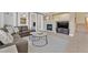 Relaxing living room with fireplace and comfortable seating arrangement at 3065 Lenoir St, Las Vegas, NV 89135
