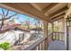 Scenic view from a private balcony showcasing neighborhood charm and lush desert landscaping at 3141 Pinehurst Dr # C, Las Vegas, NV 89109